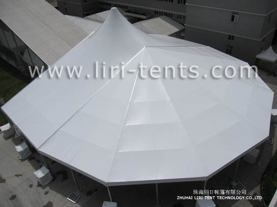 30m Curved Structure Mixed Party Tent For Sale
