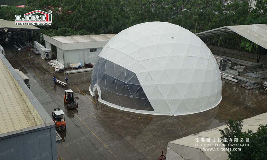 Steel structure 25m half sphere tent