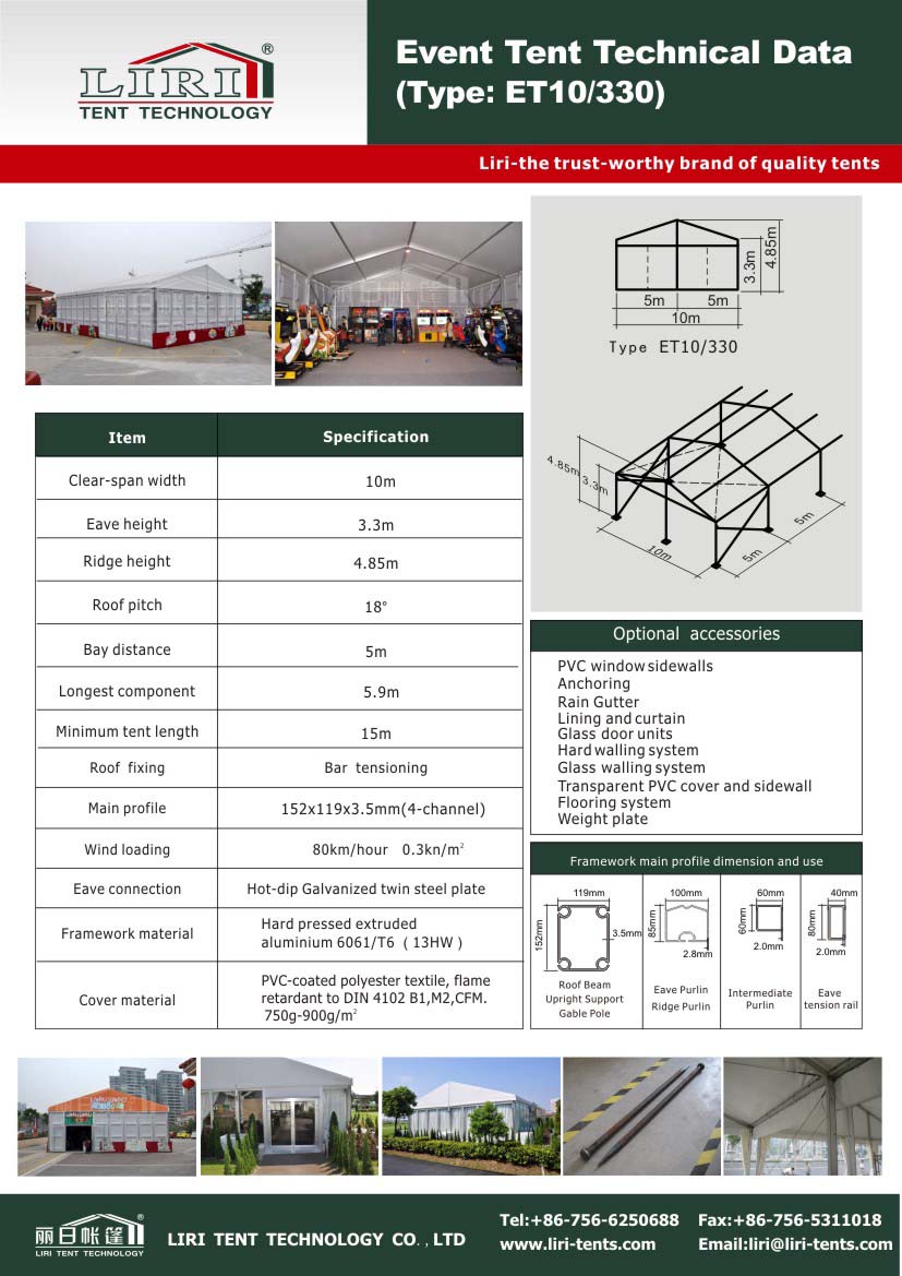 10x15m Event Tent Aluminum Structure with Luxury Decoration