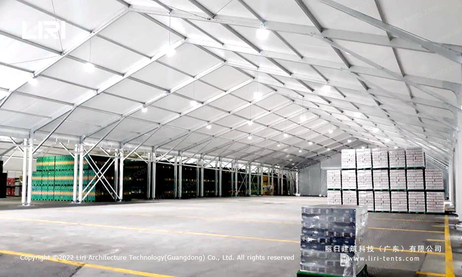 Warehouse clear span tent