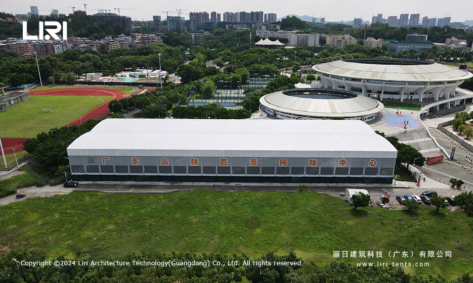 1100 square meter sports tent for park facility