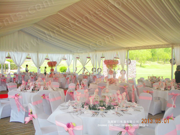 What may included in event marquee tents?