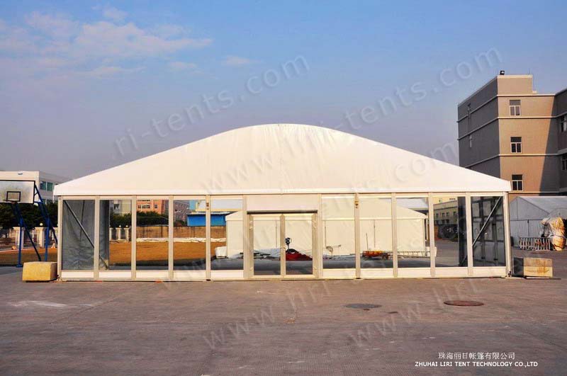 20x75m Big Event Tent with Glass Wall for Wedding and Party in Nigeria