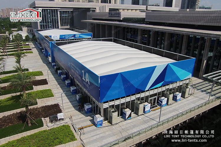 25m Inflatable Roof Double Decker Glass Structures Tent