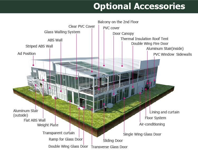 20x40m Double Decker Tent Outdoor Exhibition