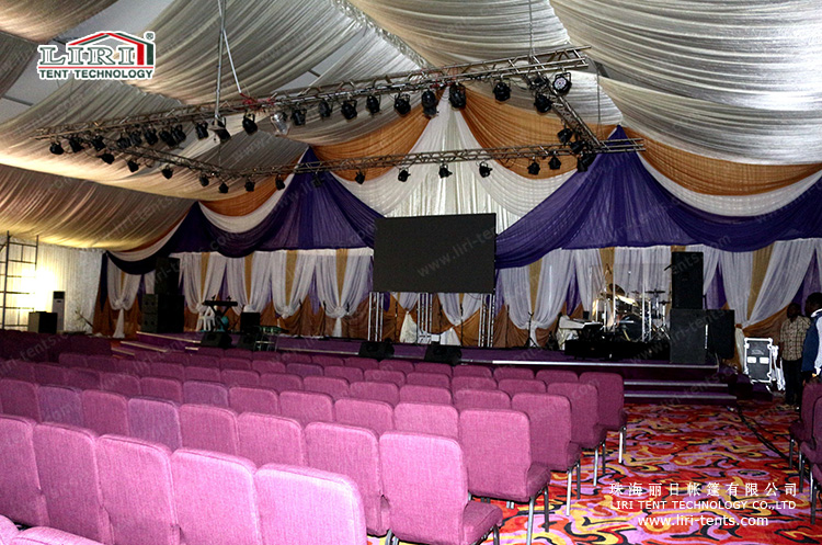 church tent with lighting facility