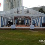 5 by 25m clear tent for outdoor events