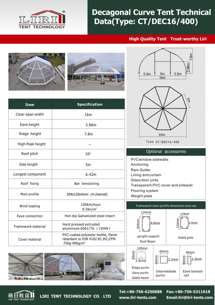 Transparent top tent for events in New Zealand