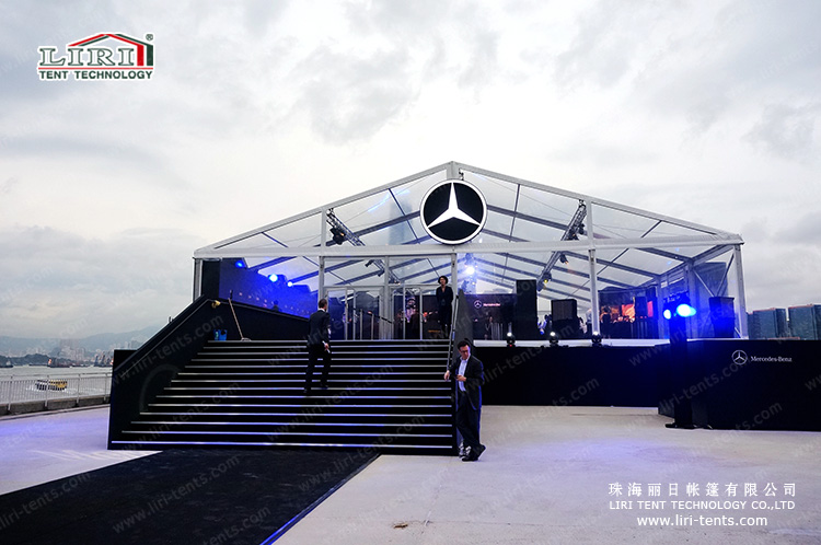 600 square meters transparent event tent for Benz