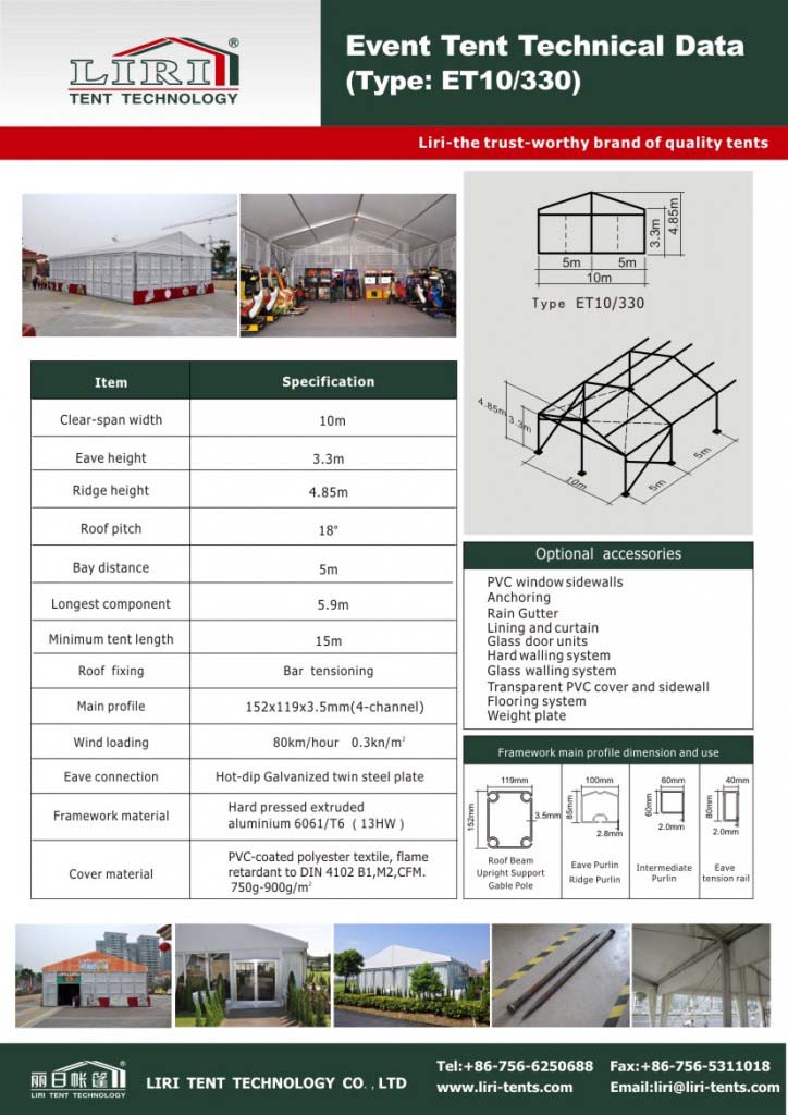 event tent aluminum structure