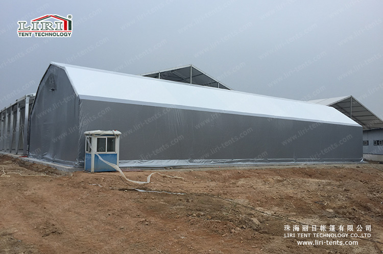 Steel Structure Polygon Tent for Warehouse with Silver Cover