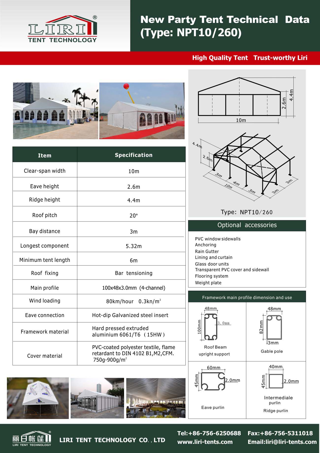 300 people event tent with clear PVC church window for sale