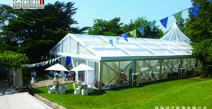 12m high peak wedding tent with PVC roof cover