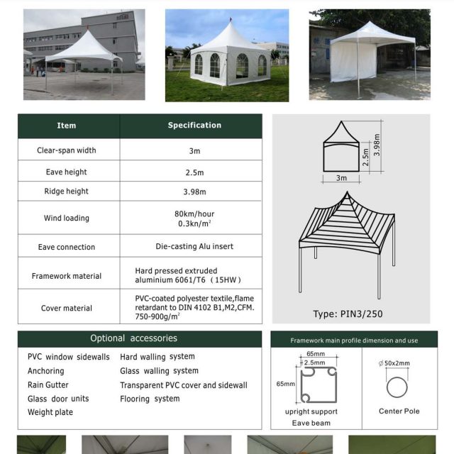 Pinnacle Tent — clear-span tent for sale