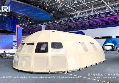 Pagoda and Dome Tents at Zhuhai Space Center | AVIC Aviation Exhibition Rest Area