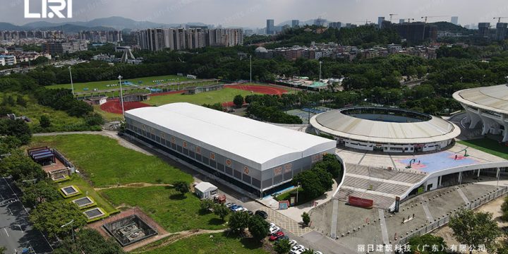 20.5x118m Sports Arena Tent | Large Tennis Court Tent for 1100sqm Indoor Facility