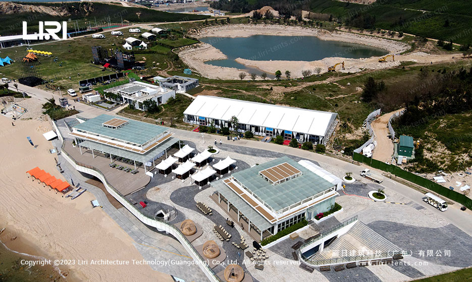 beachfront restaurant tent island banquet for outdoor canopy event