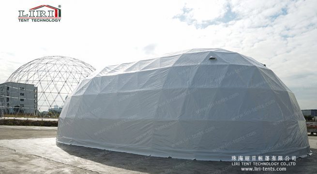 Cashew Shaped Geodesic Dome Tent