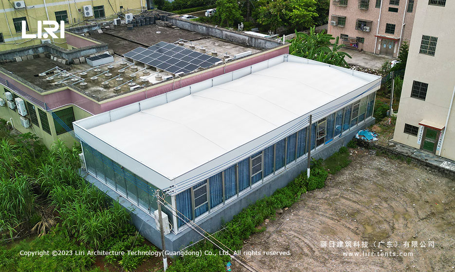 Aluminum Event Tent routinely has a life expectancy of about 30 years and can withstand wind gusts of 8-10.