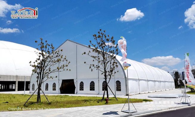 Curve Tent For Sale — clear-span tent for sale