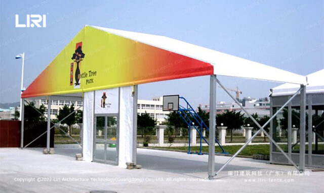 Custom Printed Tent — clear-span tent for sale