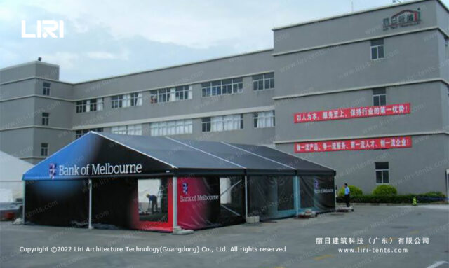 Custom Printed Tent — clear-span tent for sale