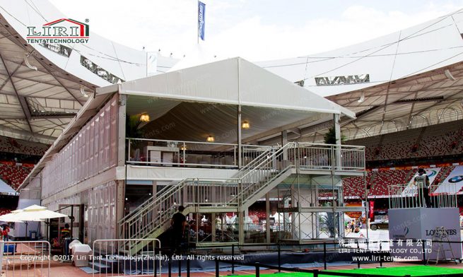 Double Decker Tent — clear-span tent for sale