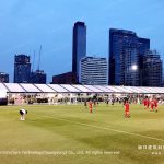 Clear span transparent tent for FIFA sports event
