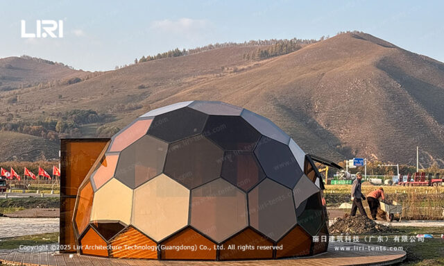 Glass Geodesic Dome — clear-span tent for sale