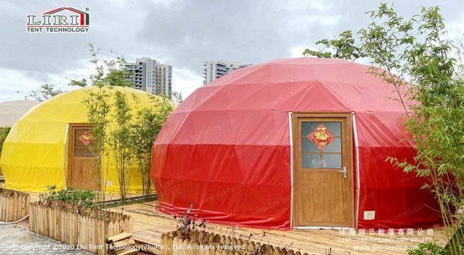 Half Oval Geodesic Dome Tent