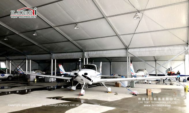 Helicopter Hangar Tent — clear-span tent for sale