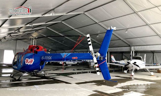 Helicopter Hangar Tent — clear-span tent for sale