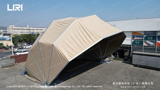 Clear Span Event Tent with Intelligent Canopy — Aviation Display & Event Shelter