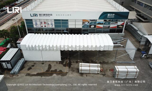 Push Pull Warehouse Tent — clear-span tent for sale