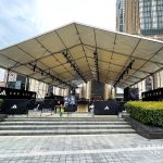 Modular exhibition tent connected units