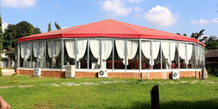 25x60m Church Tent with Glass Doors in Nigeria