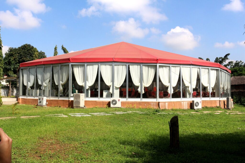 25x60m Church Tent with Glass Doors in Nigeria