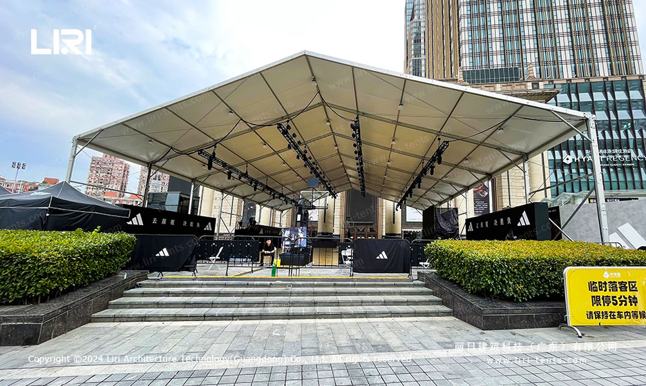 Outdoor stage tent for Shanghai commercial event