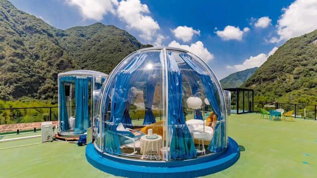 Transparent Dome House