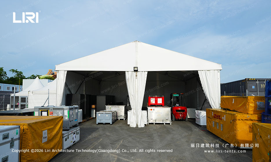 clear span tent multi-purpose event interior