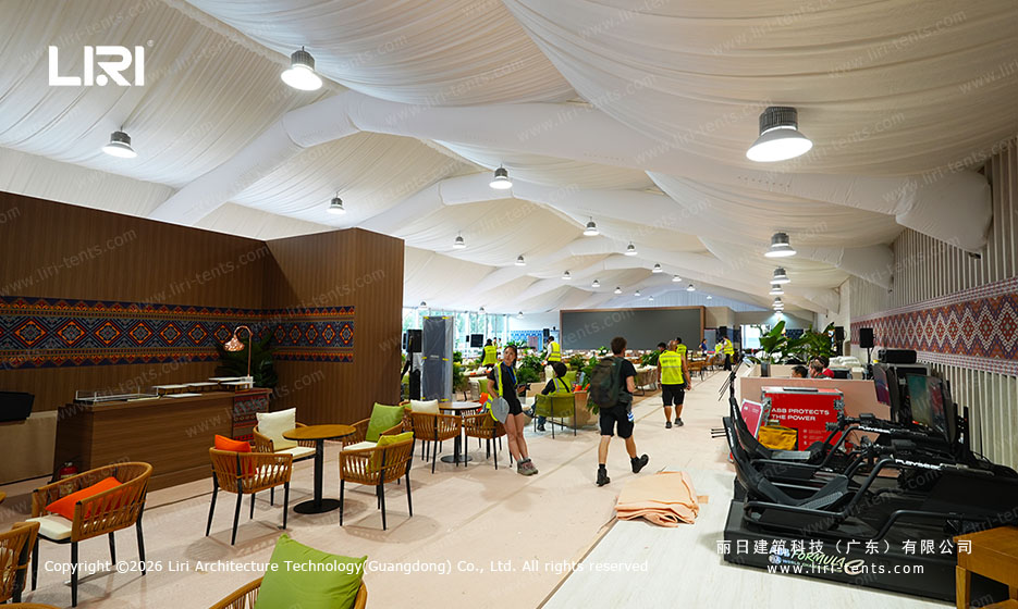 winter sports tent snow load clear span