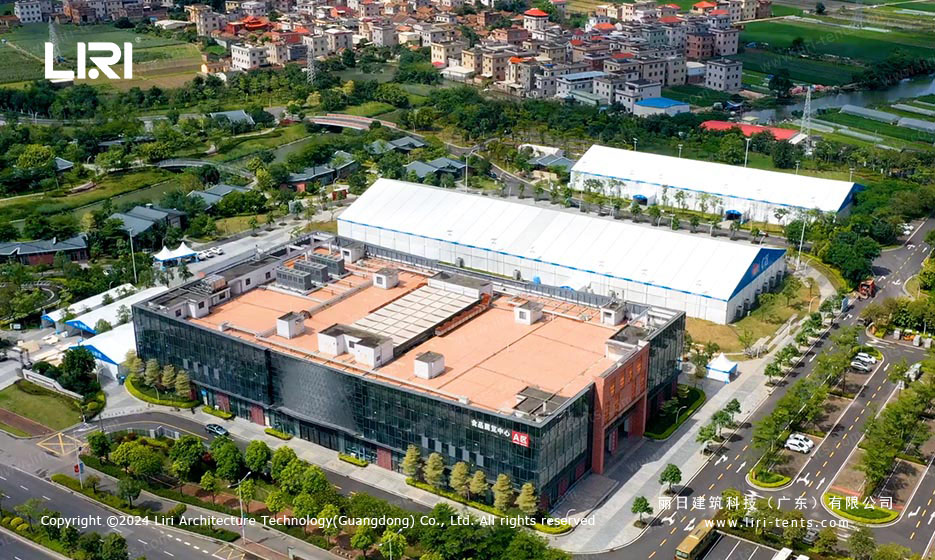 Clear span tents for outdoor exhibitions