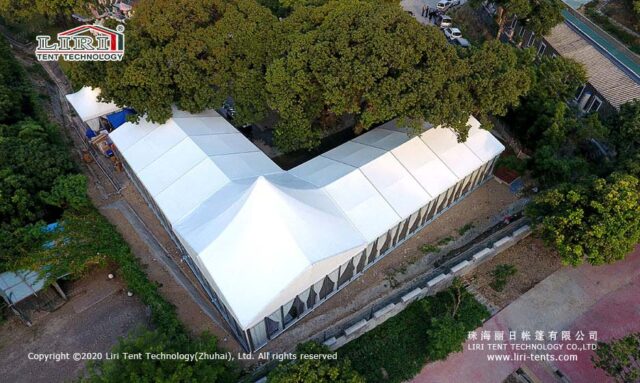 Custom Shaped Tent — clear-span tent for sale