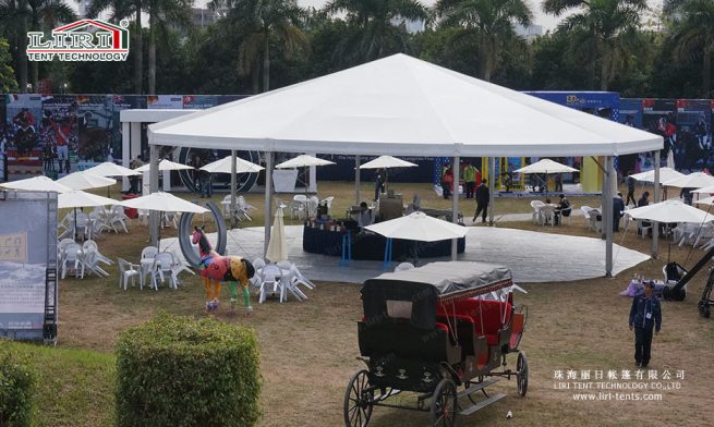 Decagonal Tent — clear-span tent for sale