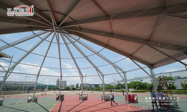 Hexadecagon Tent — clear-span tent for sale