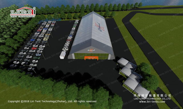 Indoor Go Kart Racing Venue — clear-span tent for sale