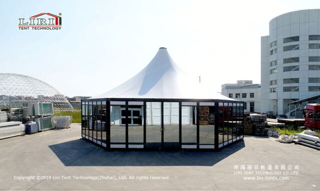 Hexagon Module Square Tent — clear-span tent for sale