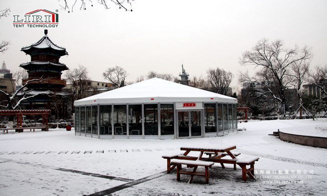 Octagonal Tent — clear-span tent for sale