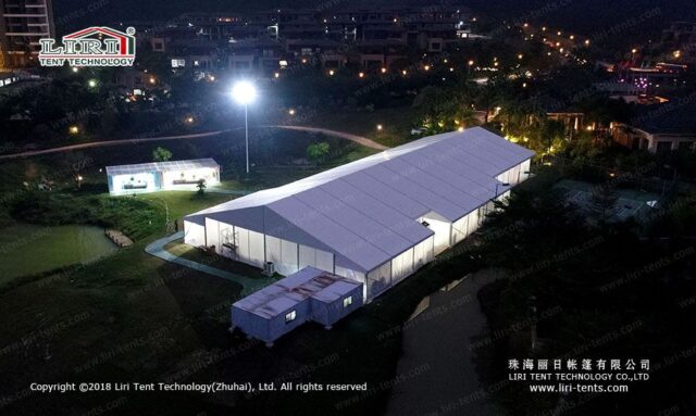 Custom Shaped Tent — clear-span tent for sale