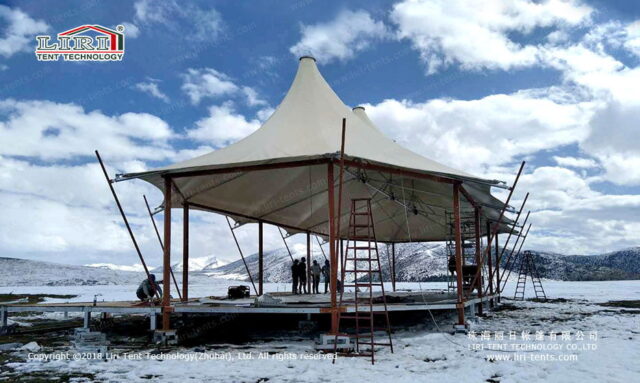 Double Peak Hotel Tent — clear-span tent for sale